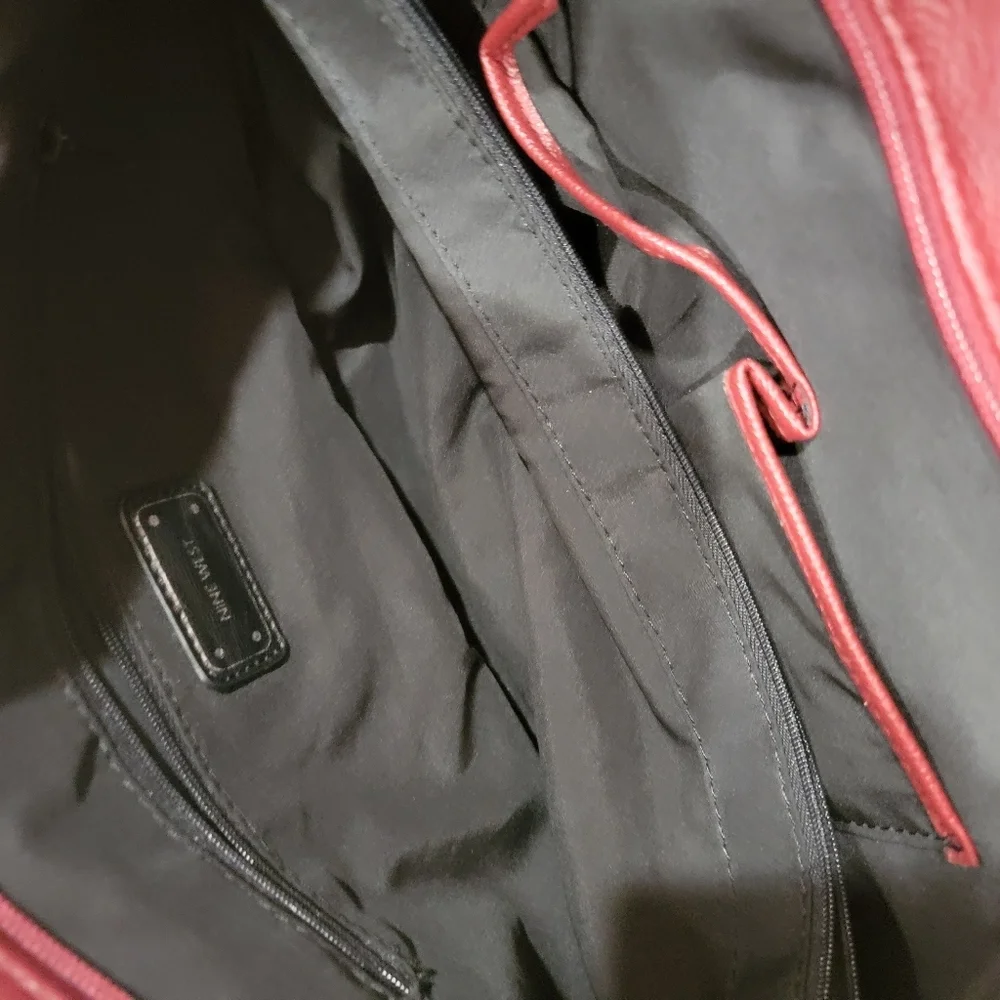 Burgundy Nine West Leather Purse - Picture 7 of 8